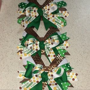 Girl Scout cookie inspired hair bows! So cute!💚